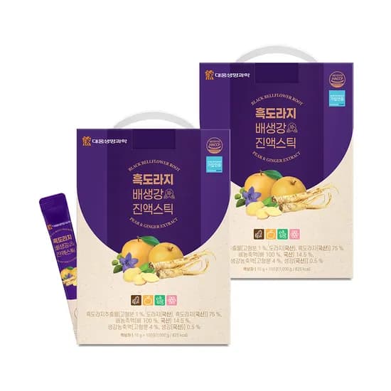 대웅생명과학 흑도라지배생강 진액스틱 10ml 200개