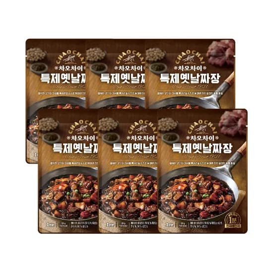 샘표 차오차이 특제옛날짜장 전자레인지용 180g 6개