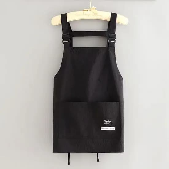 미니 앞치마 심플포켓 숏사이즈 블랙 1개