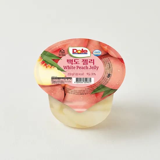 Dole 백도 젤리 200g 12개