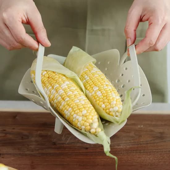 인콕 실리콘 찜기 날개형, 크림베이지, 1개