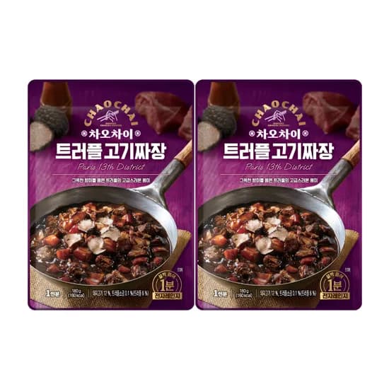 차오차이 트러플고기짜장 전자레인지용 180g 2개