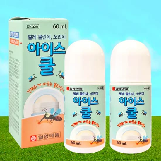 일양약품 아이스쿨 벌레 물린데 바르는 소독약, 60ml, 2개