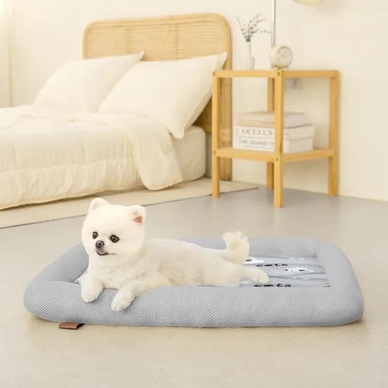 레토지엠에스 레토 강아지 방석 쿨매트 고양이 쿠션 LDC-C04, 그레이, 73cm, 1개