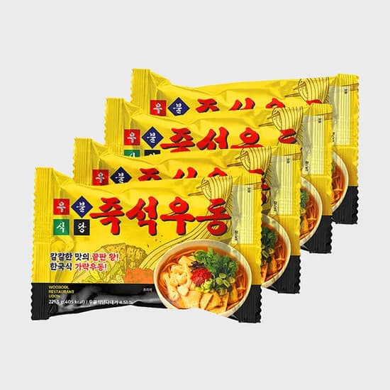 우불식당 즉석우동 221.5g 4개