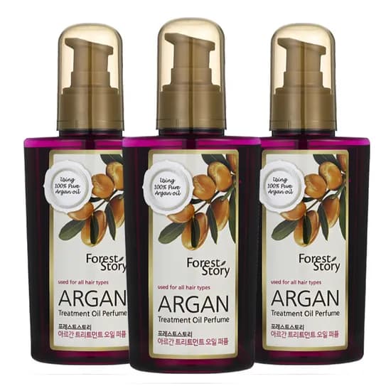 포레스트스토리 아르간 오일 퍼퓸 헤어에센스 120ml 3개