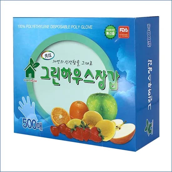 그린하우스 위생장갑, 500매, 1개