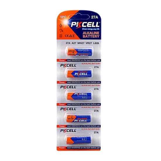 PKCELL 27A 12V 알카라인 건전지 5개입