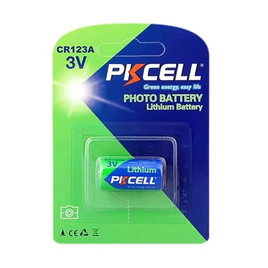 PKCELL 리튬 건전지 CR123A 3V 1개