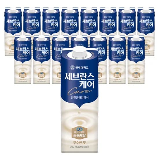 연세유업 세브란스케어 완전균형영양식 구수한맛, 200ml, 16팩