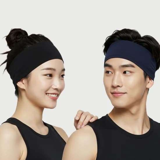 딥루트 러닝 헤어밴드 블랙+네이비 FREE 2개
