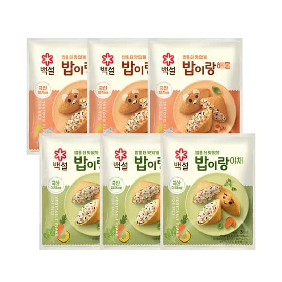 CJ제일제당 백설 밥이랑 야채 27g 3개 외 1종