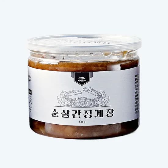 백년본가 국내산 순살 간장게장 500g 1개