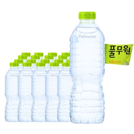 풀무원 샘물 무라벨, 500ml, 20개