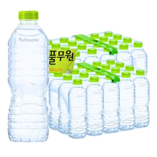 풀무원 샘물, 무라벨, 500ml, 40개