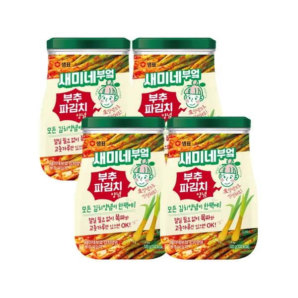 샘표 새미네부엌 부추파김치양념 120g 4개