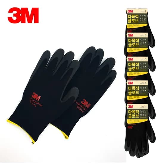 3M NBR 코팅 다목적장갑 S 사이즈 5개