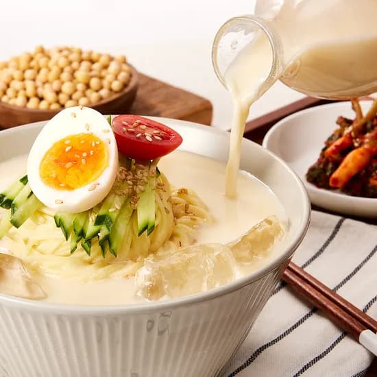 지니쿡 정말 진한 콩국수 콩국물 가루, 750g, 1개 + 치자국수, 1kg, 1개
