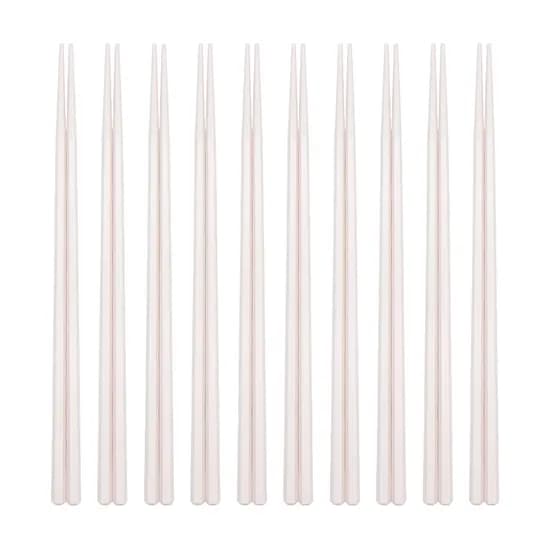 키친왕 PBT 항균 젓가락, 베이지, 10인용