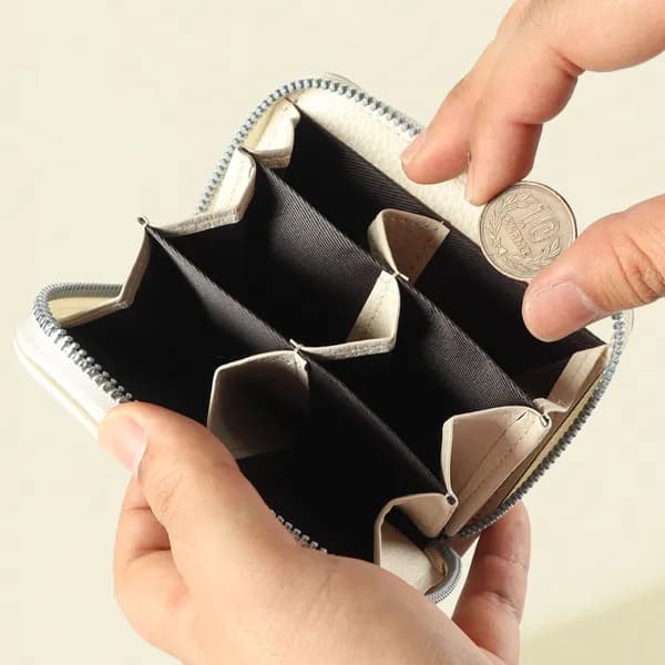 코이니 일본 엔화 미니 동전지갑 그린 10x9cm 1개