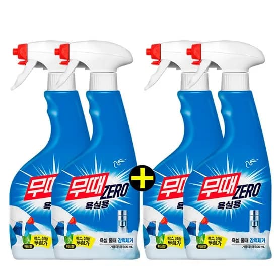 피죤 무때ZERO 욕실용, 500ml, 4개