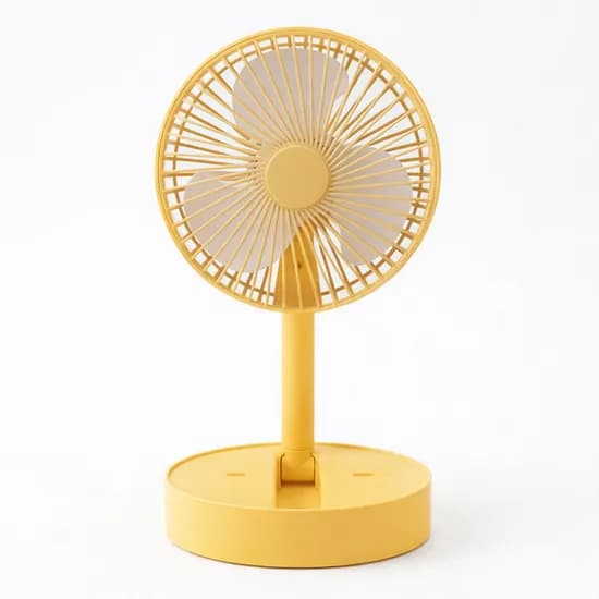 윈디제로2 접이식 무선 탁상용 선풍기 옐로우 1개