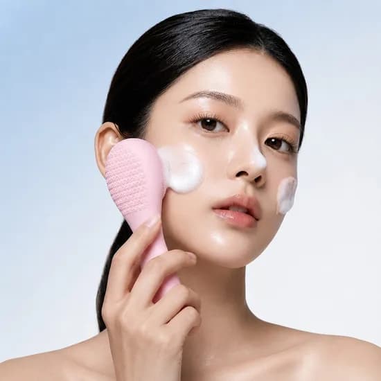 인사이디 전동 실리콘 클렌징 브러시, ICB-120, 핑크, 1개