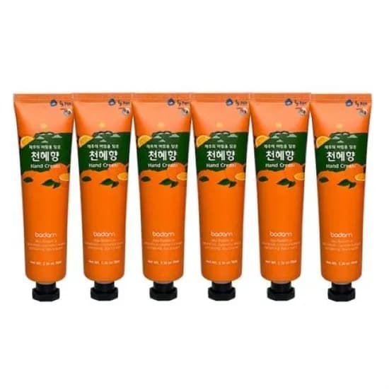 제주 바담 핸드크림, 천혜향, 70ml, 6개