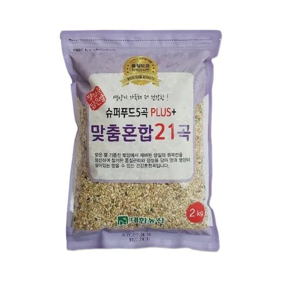 대한농산 맞춤 혼합곡 21곡, 2kg, 1개