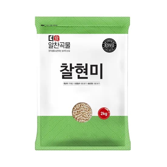 더알찬곡물 찰현미 2kg 1봉
