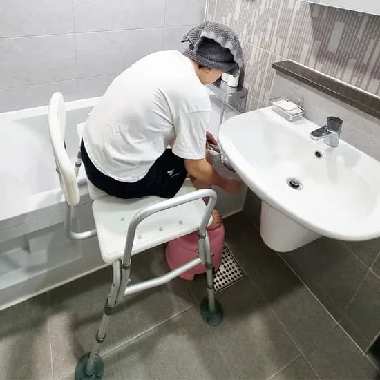 노인 목욕의자 화이트 1개