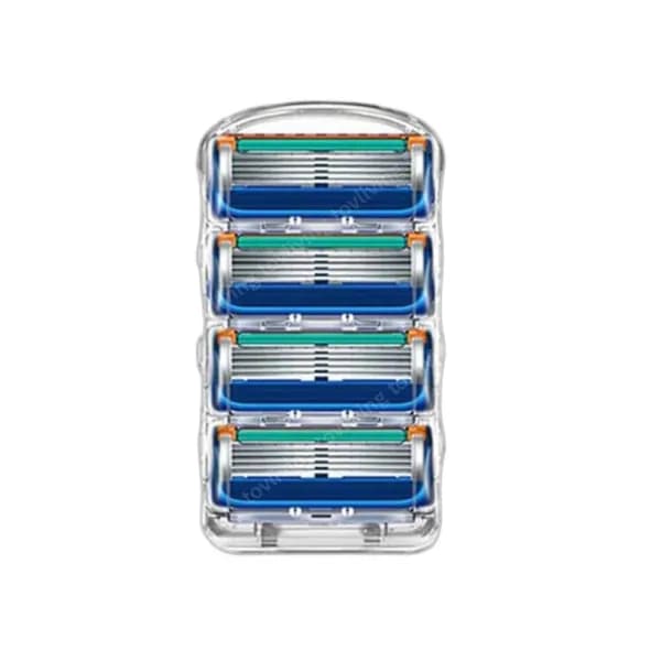 토브리밍 질레트 호환 5중 면도날 퓨전파워 블루 4개입