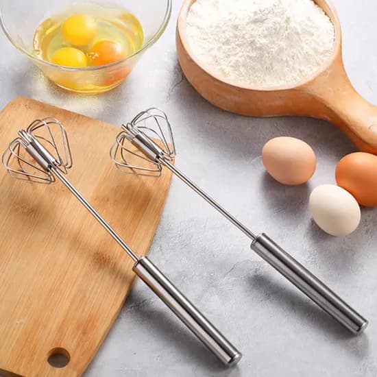 반자동 회전 거품기, 실버, 2개