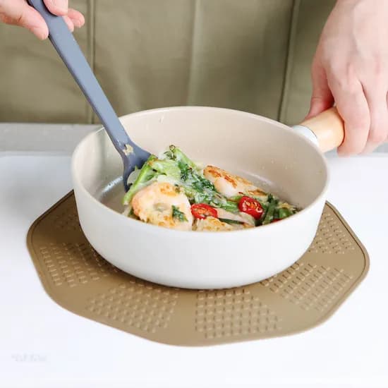 인콕 실리콘 인덕션 보호매트, 카키블랙, 대, 24cm, 1개
