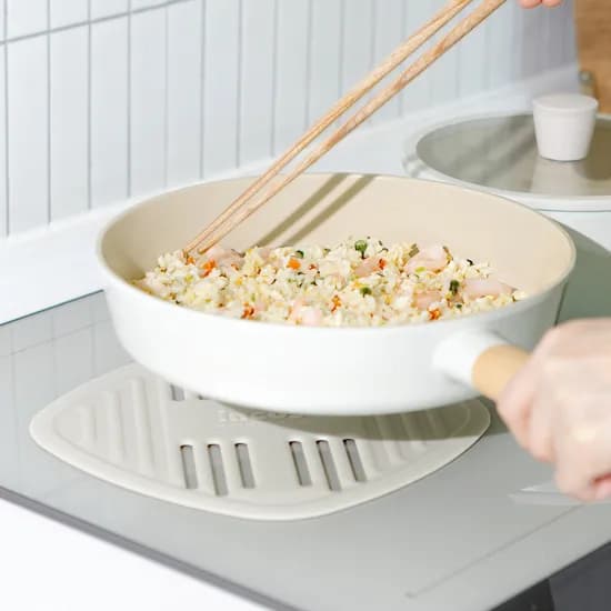 인콕 인덕션 보호 매트 그릴형 초코브라운 22cm 1개