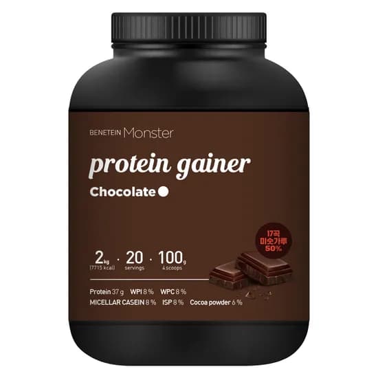 베네틴 몬스터 프로틴 게이너 초코맛 2kg 1개