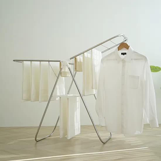 신바람 빨래건조대, 중형, 흰색, 115x53x80-100, 1개