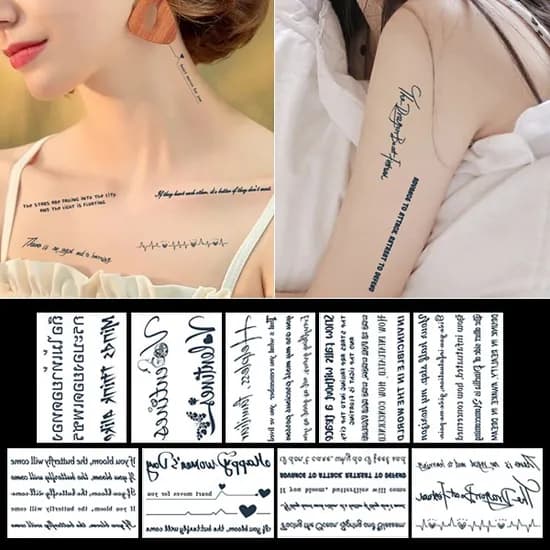 반영구 리얼 타투 문신스티커, RT01, B029, 1개
