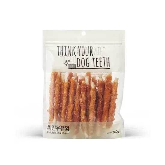 더주스 띵독 강아지 딩고껌, 치킨딩고스틱껌, 240g, 1개, 24P