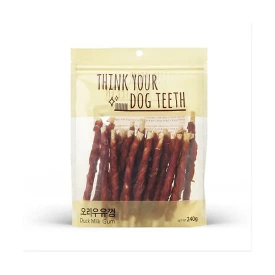 더주스 띵독 강아지 딩고껌, 오리딩고스틱껌, 240g, 24P, 1개