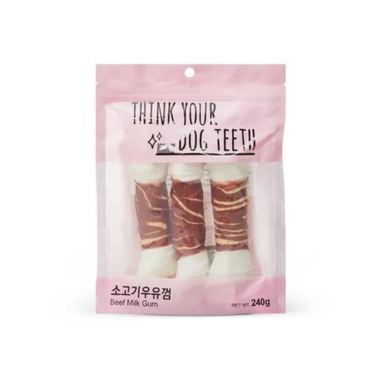 더주스 띵독 강아지 딩고껌, 소고기딩고본껌, 240g, 1개, 3P