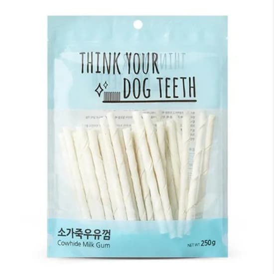 더주스 띵독 강아지 딩고껌, 소가죽우유스틱껌, 250g, 44P, 1개