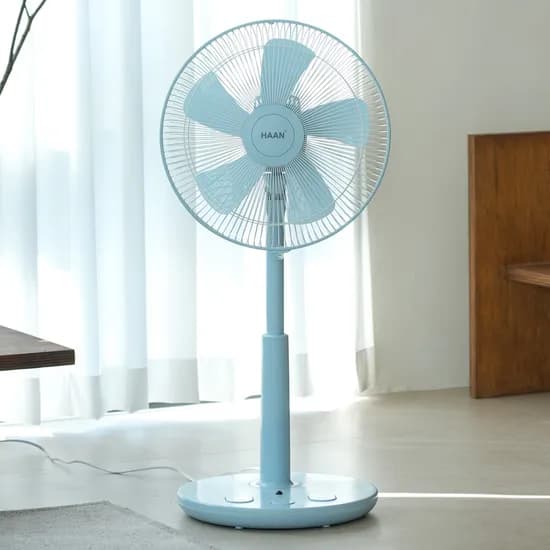 한경희 초미세풍 발터치 리모컨 선풍기, HAAN-HDC230, 스카이블루, 1개