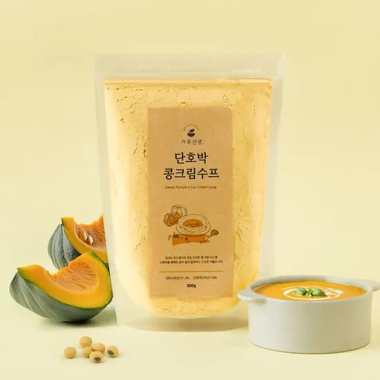 가루선생 단호박 콩 크림 수프 500g 1개