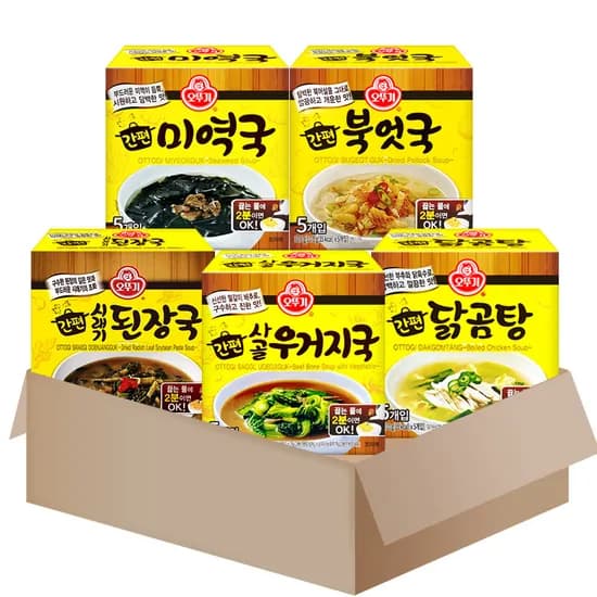 오뚜기 간편 블럭국 세트, 47.5g, 1세트