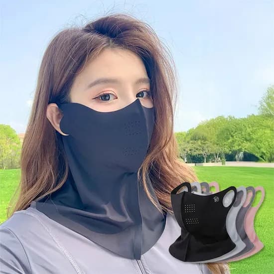 숨쉬기 편한 환절기 아이스실크 선크림 마스크넥워머, 4종, 2세트