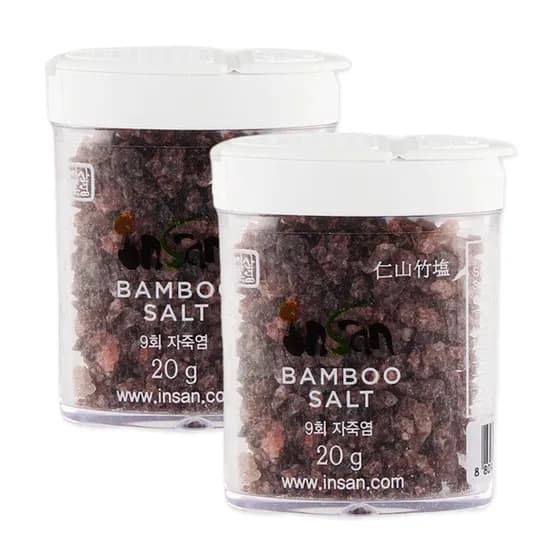 Isthere 인산죽염 9회 자죽염 고체 휴대용 20g 2개