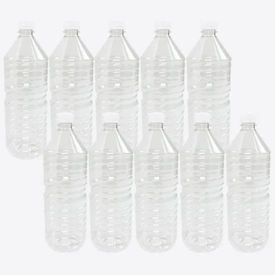 원형 PET 생수통, 투명, 1.5L, 10개입, 1개