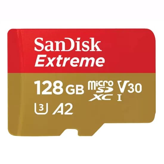 샌디스크 익스트림 마이크로SD 메모리카드, SDQXAA, 128GB, V30, A2, 4K UHD, 1개