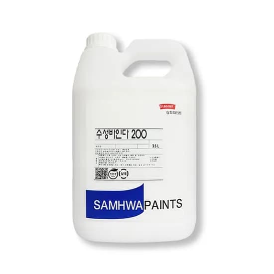 삼화페인트 수성바인다 200 화이트 3.5L 1개